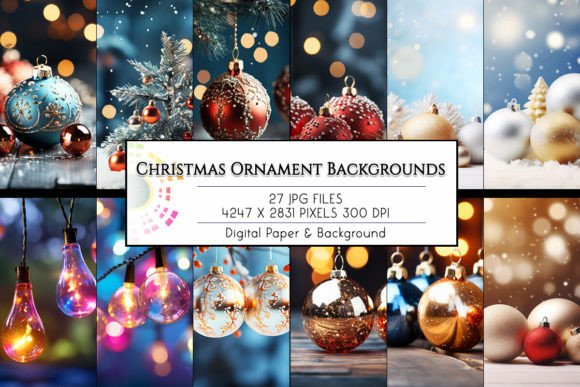 Beautiful Christmas Ornament Backgrounds: A Designer's Holiday Asset