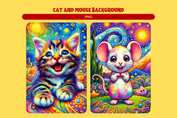 Cat and Mouse Backgrounds: A Font with Storytelling Charm