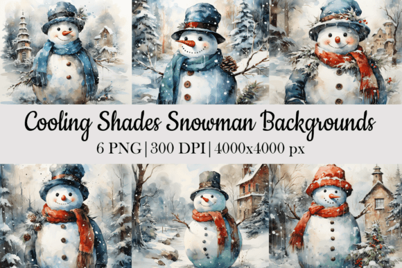 Christmas Snowman Backgrounds: Festive & Versatile Designs