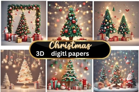 Christmas Tree 3D Backgrounds: Your Holiday Design Secret Weapon