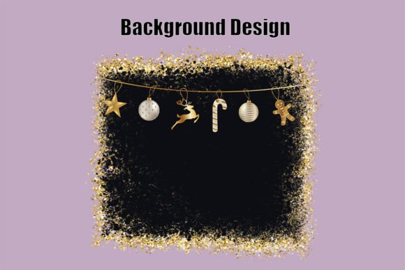Dazzling Holiday Projects with Gold Glitter Black Christmas Backgrounds