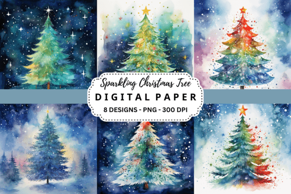 Elevate Your Festive Projects with Sparkling Christmas Tree Backgrounds