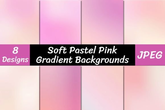 Elevate Your Projects with Soft Pastel Pink Gradient Backgrounds