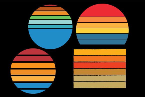 Embrace Retro Warmth with Vintage Sunset Bundle Backgrounds