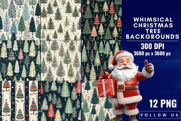 Enchanting Christmas Tree Backgrounds for Your Projects