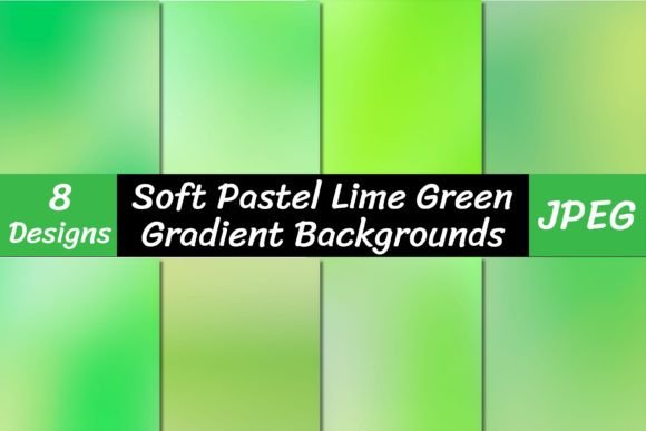Soft Pastel Lime Green Gradient Backgrounds: A Fresh Digital Canvas